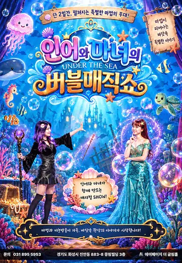 인어와 마녀의 버블매직쇼 [화성] 포스터