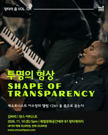 팡타의 춤 Vol.12, 김바리: 투명의 형상 포스터