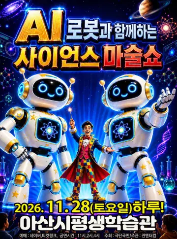 AI로봇과 함께하는 사이언스 마술쇼 [아산] 포스터